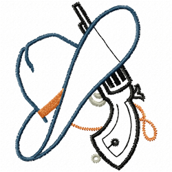 Hunter Embroidery Design 4